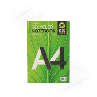 A4 | Recycled Wide Ruled Notebook (160)