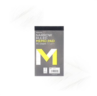 Paper. Narrow Ruled Memo Pad Paper (80) Paper. Narrow Ruled Memo Pad Paper (80)