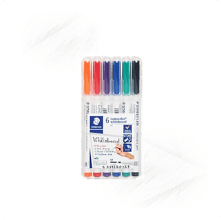 Staedtler. Whiteboard Dry Wipe Pens Assorted Med (6)