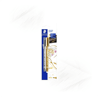Staedtler. Metallic Marker Pen Set Gold & Silver (2)