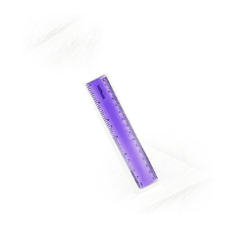 Ruler. Measured Purple Ruler 15cm
