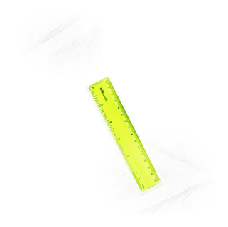Ruler. Measured Green Ruler 15cm
