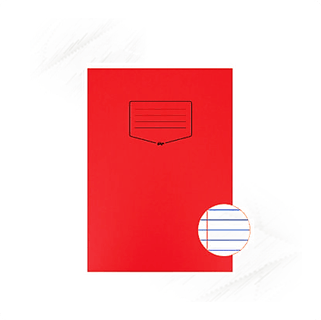 A4 | Exercise Pad Red Margin Ruled Tough