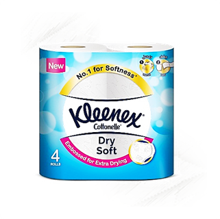 Kleenex. Cottonelle Dry Soft Toilet Rolls (4)