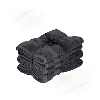 Towel Set. Black 100% Cotton (4)