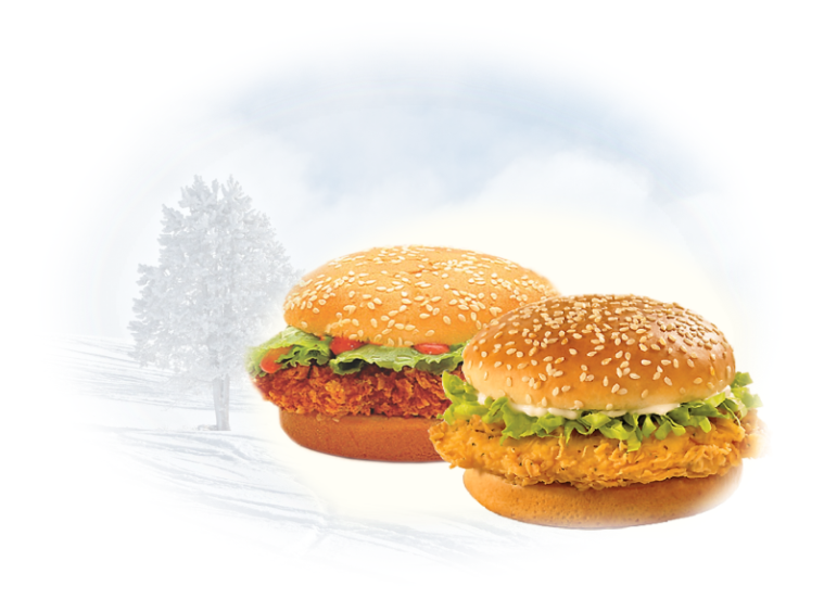 Twin Cxicken Steak Xurgers