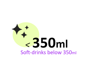 below 350ml fruit drinks