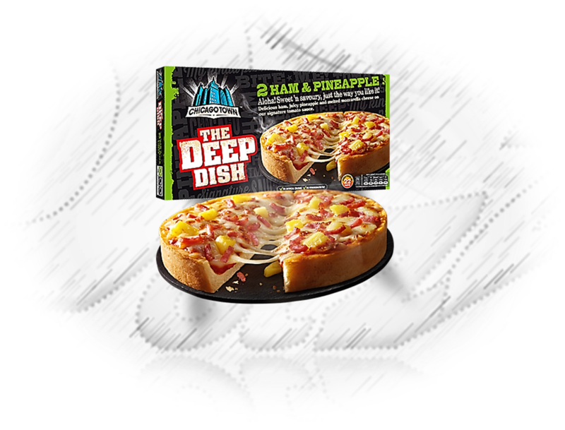 Chicago Town. Ham & Pineapple 2pk