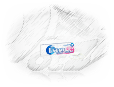 Wrigley's. White Bubble