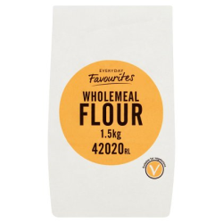6x1.5kg PLAIN WHOLEMEAL FLOUR
BBE NOV 2020 6x1.5kg PLAIN WHOLEMEAL FLOUR
BBE NOV 2020