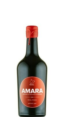 75cL AMARA - AMARO D`ARANCIA ROSSA Spirit,ABV 30%, Sicilia 75cL AMARA - AMARO D`ARANCIA ROSSA Spirit,ABV 30%, Sicilia