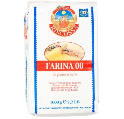 RISCOSSA "00" GRANO TENERO FLOUR - 1kg RISCOSSA "00" GRANO TENERO FLOUR - 1kg
