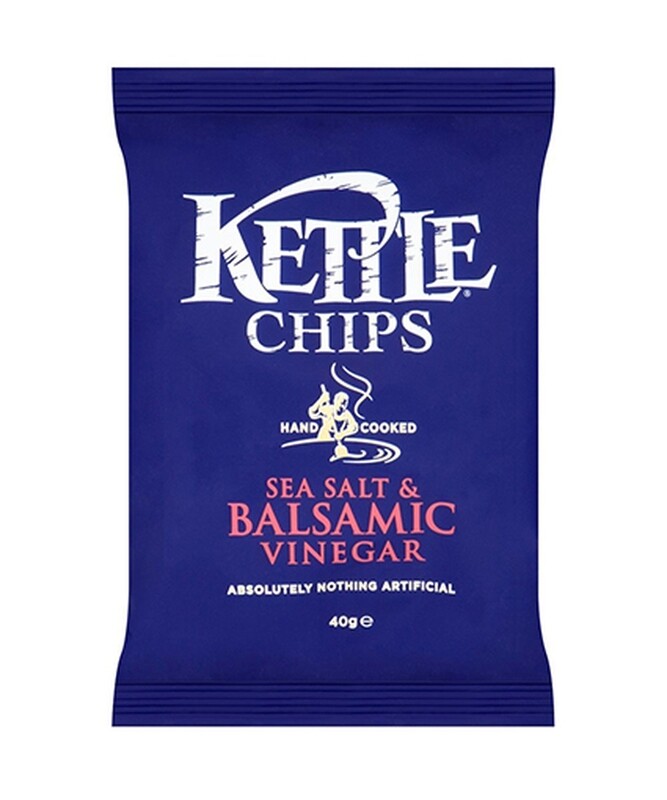 KETTLE SEA SALT &amp; BALSAMIC VINEGAR - 18x40g