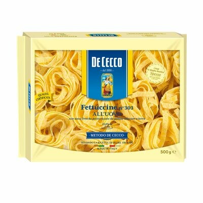 DE CECCO EGG FETTUCCINE No.303 - 500g DE CECCO EGG FETTUCCINE No.303 - 500g