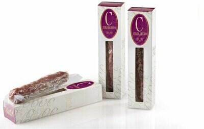 STROLGHINO HAND WRAPPED SALAME - 200gr STROLGHINO HAND WRAPPED SALAME - 200gr