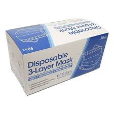 DISPOSABLE 3- LAYER BLACK FACE MASKS - 50pcs DISPOSABLE 3- LAYER BLACK FACE MASKS - 50pcs