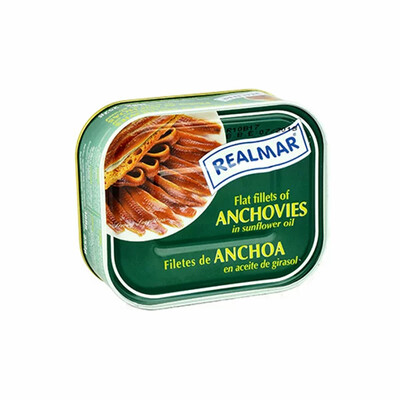 ANCHOVIES FILLETS IN SUNFLOWER OIL - 360g ANCHOVIES FILLETS IN SUNFLOWER OIL - 360g