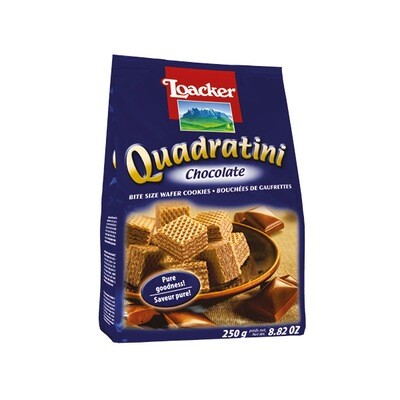 LOACKER QUADRATINI CREMKACAO CHOCOLATE WAFERS - 250gr LOACKER QUADRATINI CREMKACAO CHOCOLATE WAFERS - 250gr