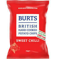 BURTS SWEET CHILLI CRISPS - 20x40gr BURTS SWEET CHILLI CRISPS - 20x40gr