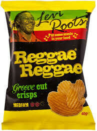 LEVI ROOTS REGGAE REGGAE CRISPS - 20x40gr LEVI ROOTS REGGAE REGGAE CRISPS - 20x40gr