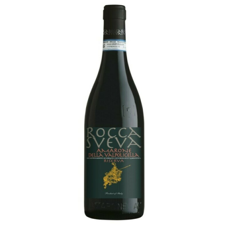 AMARONE DELLA VALPOLICELLA DOCG RISERVA ROCCA SVEVA - 0,75L ABV 15% AMARONE DELLA VALPOLICELLA DOCG RISERVA ROCCA SVEVA - 0,75L ABV 15%