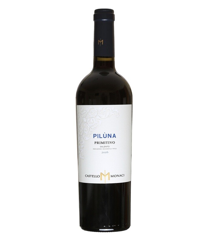 Piluna Primitivo Salento IGT - Castello Monaci 0,75L ABV 13.5% Piluna Primitivo Salento IGT - Castello Monaci 0,75L ABV 13.5%