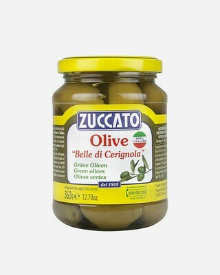 BELLA DI CERIGNOLA GREEN OLIVES IN BRINE - 360gr BELLA DI CERIGNOLA GREEN OLIVES IN BRINE - 360gr