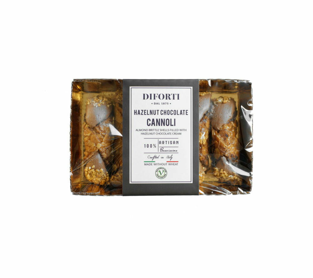 HAZELNUT CHOCOLATE CANNOLI WHEAT FREE - Diforti 200gr
