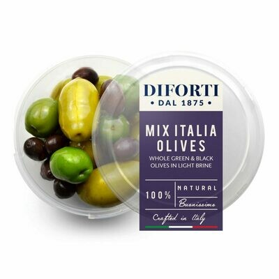WHOLE MIXED ITALIA OLIVES - 180gr WHOLE MIXED ITALIA OLIVES - 180gr