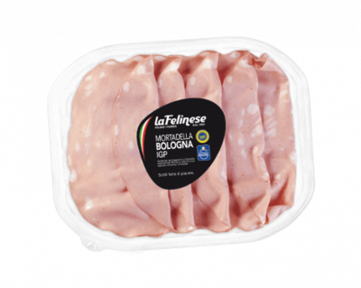 SLICED MORTADELLA BOLOGNA I.G.P - 100gr SLICED MORTADELLA BOLOGNA I.G.P - 100gr