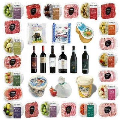 "DELUXE" ANTIPASTI BOX - 9 items "DELUXE" ANTIPASTI BOX - 9 items