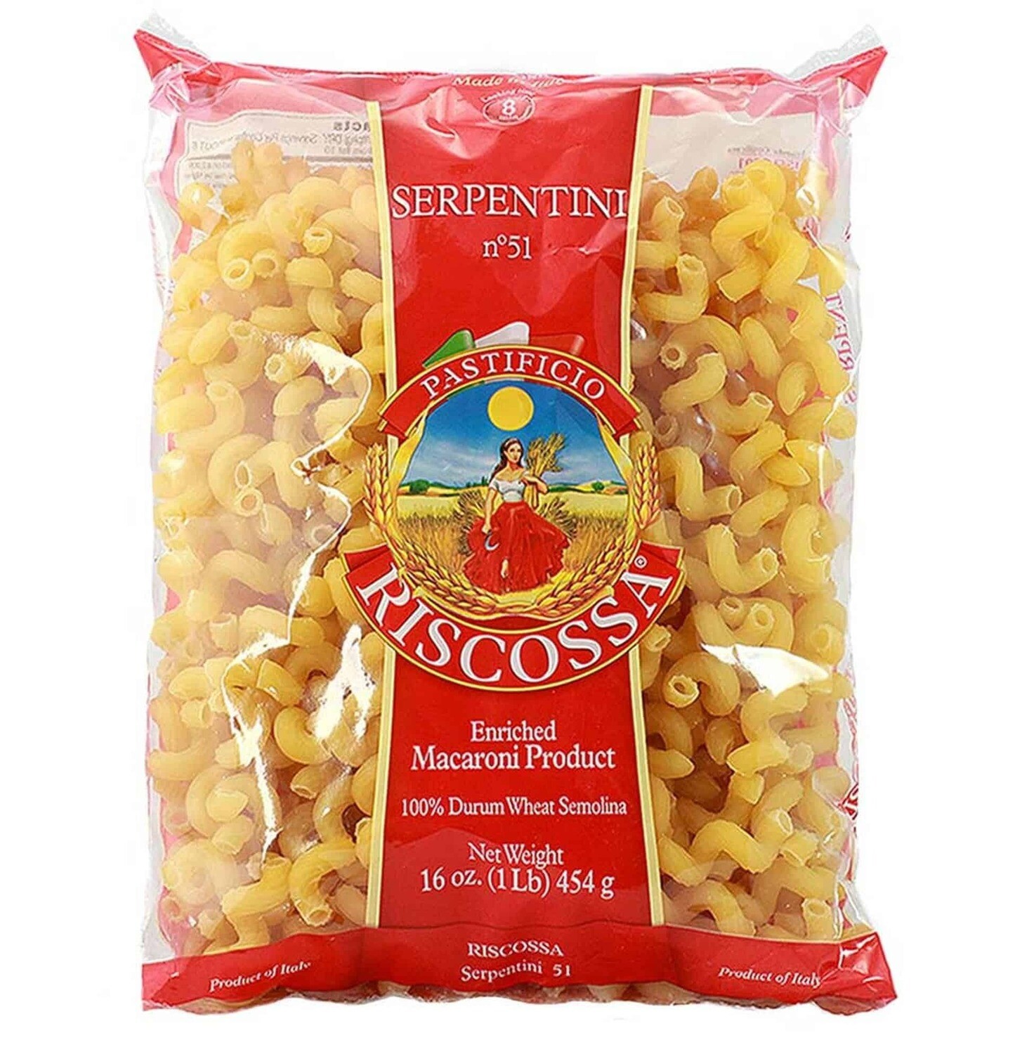 RISCOSSA PASTA SERPENTINI - 500gr EXCESS STOCK