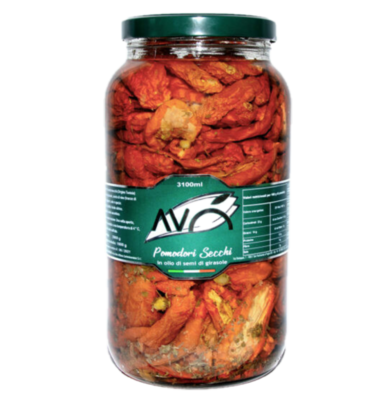 3.1KG SUNDRIED TOMATOES IN SUNFLOWER OIL - Avo 3.1KG SUNDRIED TOMATOES IN SUNFLOWER OIL - Avo