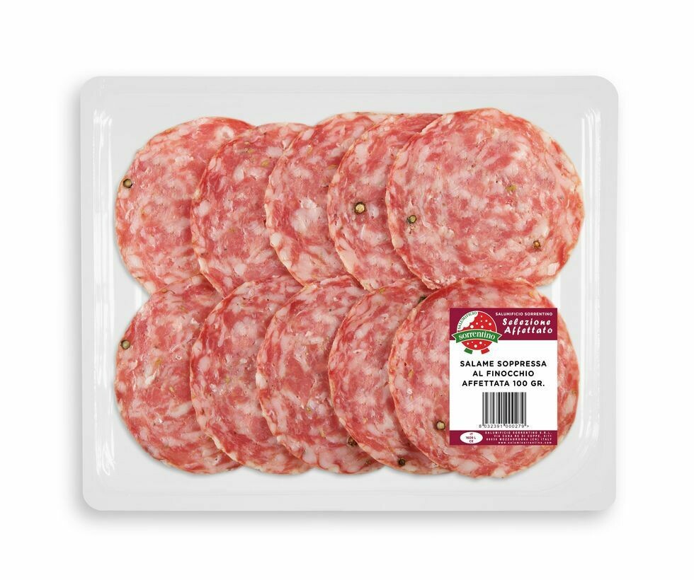 SLICED SALAME AL FINOCCHIO (fennel) - 100gr