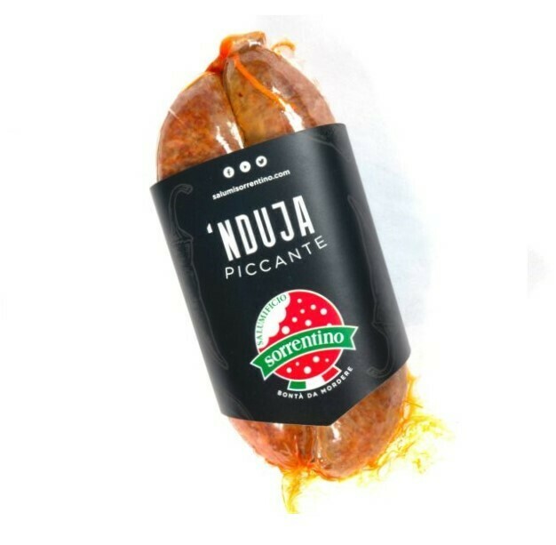 NDUJA PICCANTE CALABRIAN SALAME - Sorrentino 400gr (avg)