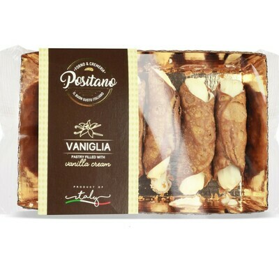 CANNOLI SICILIANI VANILLA CREAM - 170gr (6pc) CANNOLI SICILIANI VANILLA CREAM - 170gr (6pc)