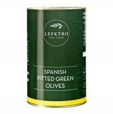 PITTED GREEN OLIVES - 4.1kg