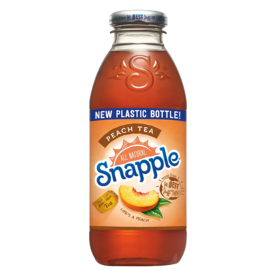 SNAPPLE PEACH ICED TEA - 12x500ml SNAPPLE PEACH ICED TEA - 12x500ml