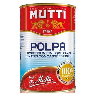 MUTTI POLPA FINELY CHOPPED TOMATOES - 3x4.05kg MUTTI POLPA FINELY CHOPPED TOMATOES - 3x4.05kg