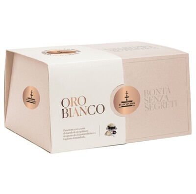 FIASCONARO PANETTONE ORO BIANCO GIFT BOX - 1kg gift bag included