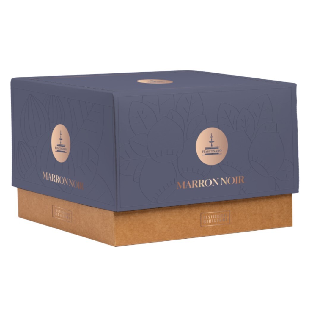 PANETTONE MARRON NOIR GIFT BOX - Fiasconaro 1kg gift bag included