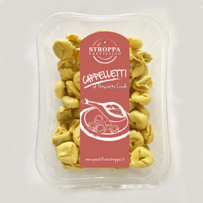 CAPPELLETTI AL PROSCIUTTO Pastificio Stroppa - 250gr CAPPELLETTI AL PROSCIUTTO Pastificio Stroppa - 250gr