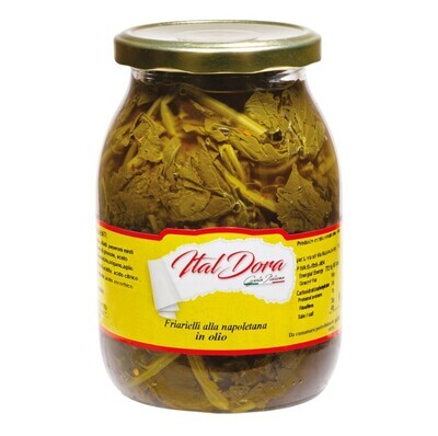 ITAL DORA FRIARIELLI ALLA NAPOLETANA IN SUNFLOWER OIL JAR - 1kg ITAL DORA FRIARIELLI ALLA NAPOLETANA IN SUNFLOWER OIL JAR - 1kg