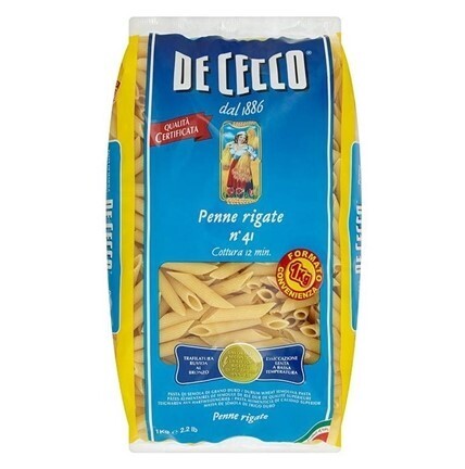 DE CECCO PENNE RIGATE PASTA no.41 - 1kg