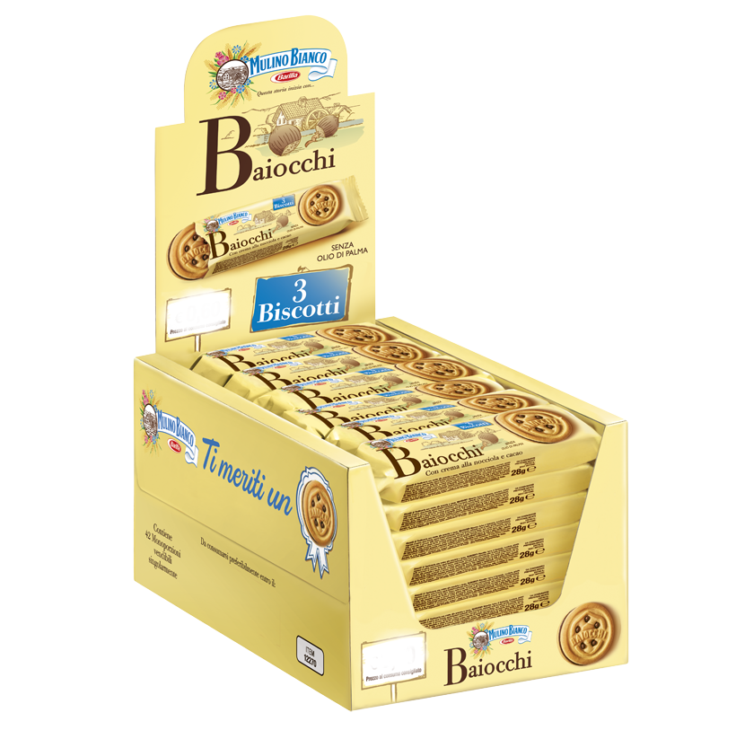 MULINO BIANCO BAIOCCHI COUNTER DISPLAY - 42x28gr