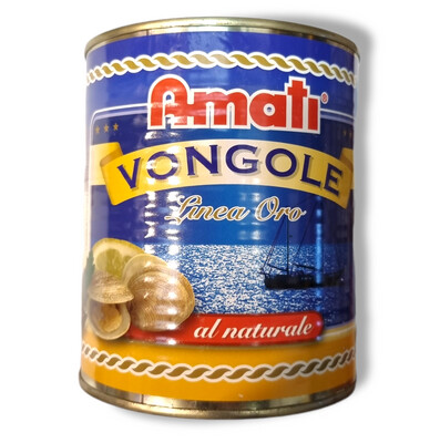 AMATI VONGOLE AL NATURALE - 800gr
CLAM AMATI VONGOLE AL NATURALE - 800gr
CLAM