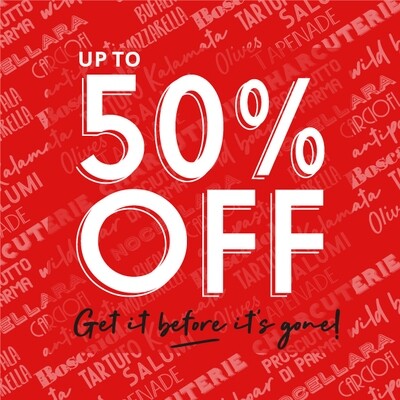 Clearance - up to 50% off