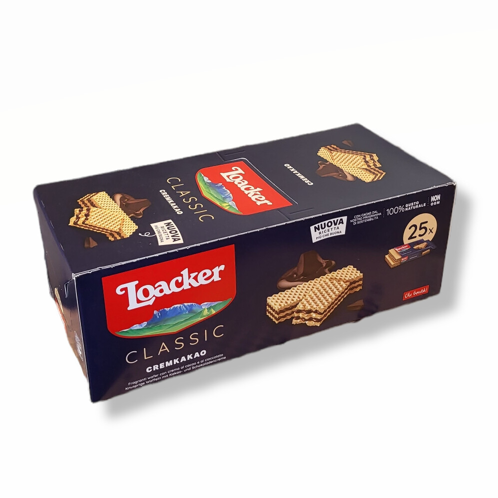 LOACKER CREMKAKAO WAFER COUNTER DISPLAY- 25x45g