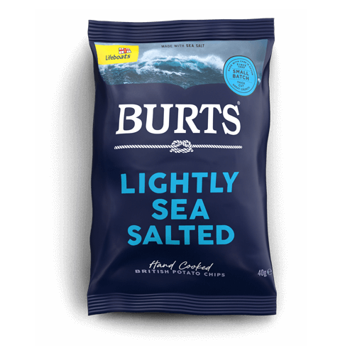 BURTS LIGHTLY SEA SALTED CRISPS - 20x40gr