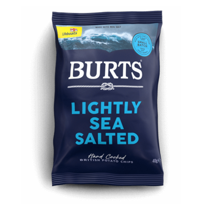 BURTS LIGHTLY SEA SALTED CRISPS - 20x40gr